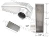 (image for) Intercooler End Tank - 12" x 3.5"x 3" In/Out #2