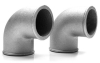 (image for) 3.00" 90 Degree Cast Aluminum Elbow