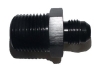 (image for) -6 AN JIC Male TO 1/2" NPT Male Fitting - Black Anodized