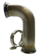 (image for) 3.00" 90 Degree V-band Pipe - LONG Leg -Stainless Steel