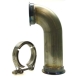 (image for) 2.5" 90 Degree V-band Pipe - SHORT Leg- Stainless Steel