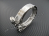 (image for) 4" V-Band Turbo Exhaust Clamp 4.62"- 4.75" OD Stainless Steel