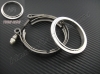 (image for) 3" V-Band Turbo Flange & Clamp Set - Special GT LIP Stainless