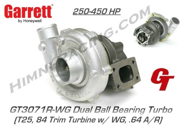 Garrett GT3071R-WG Ball Bearing Turbo - 84 Trim (450 HP)